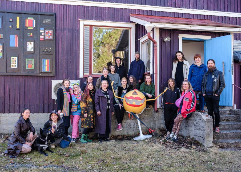 artists of the Rhizome exhibition Haihatus 2026, picture Joonas Ahtikallio